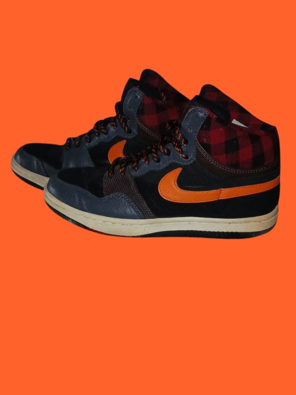 Vintage Nike Dunk High Lumberjack Pack Buffalo Plaid Rare  2007